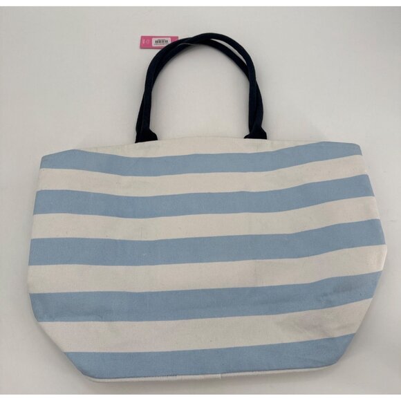 Simply Southern Sequin Beach Tote Bag With Navy Handles - Picture 5 of 7